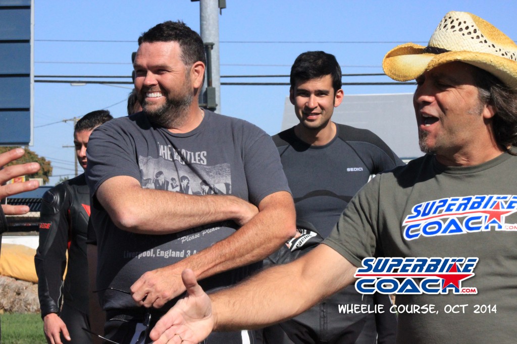Superbike-Coach Wheelie Course, Oct 2014