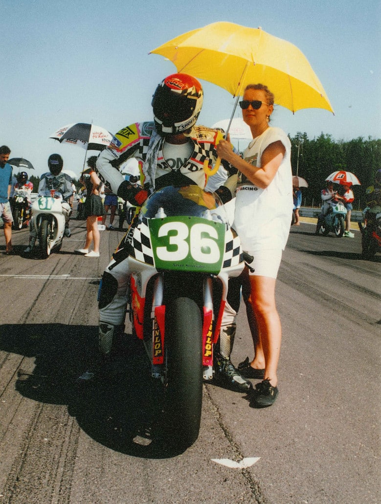 1994 Can Akkaya starts from first row after a tough battle in 250cc qualitying for the German IDM, pro racing