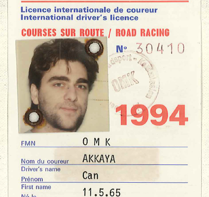 Can Akkaya's FIM racing license is after MotoGP the second highest license on International pro racing level
