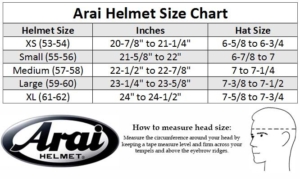 Arai sizing deals