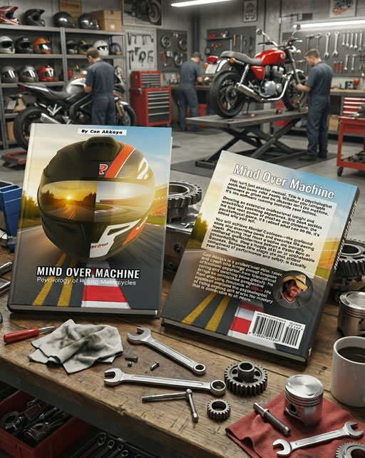 Mind over Machine, a book by Can Akkaya Mind over Machine, a book by Can Akkaya the psychology of riding motorcycles